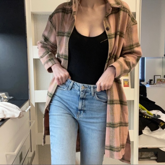 Wild Fable Plaid Long Flannel Shacket Shirt Size XXL - Picture 2 of 10